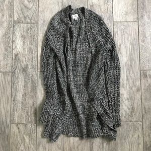 Grey knit cardigan