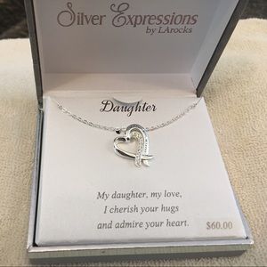 Brand New Sterling Silver "Daughter" Necklace