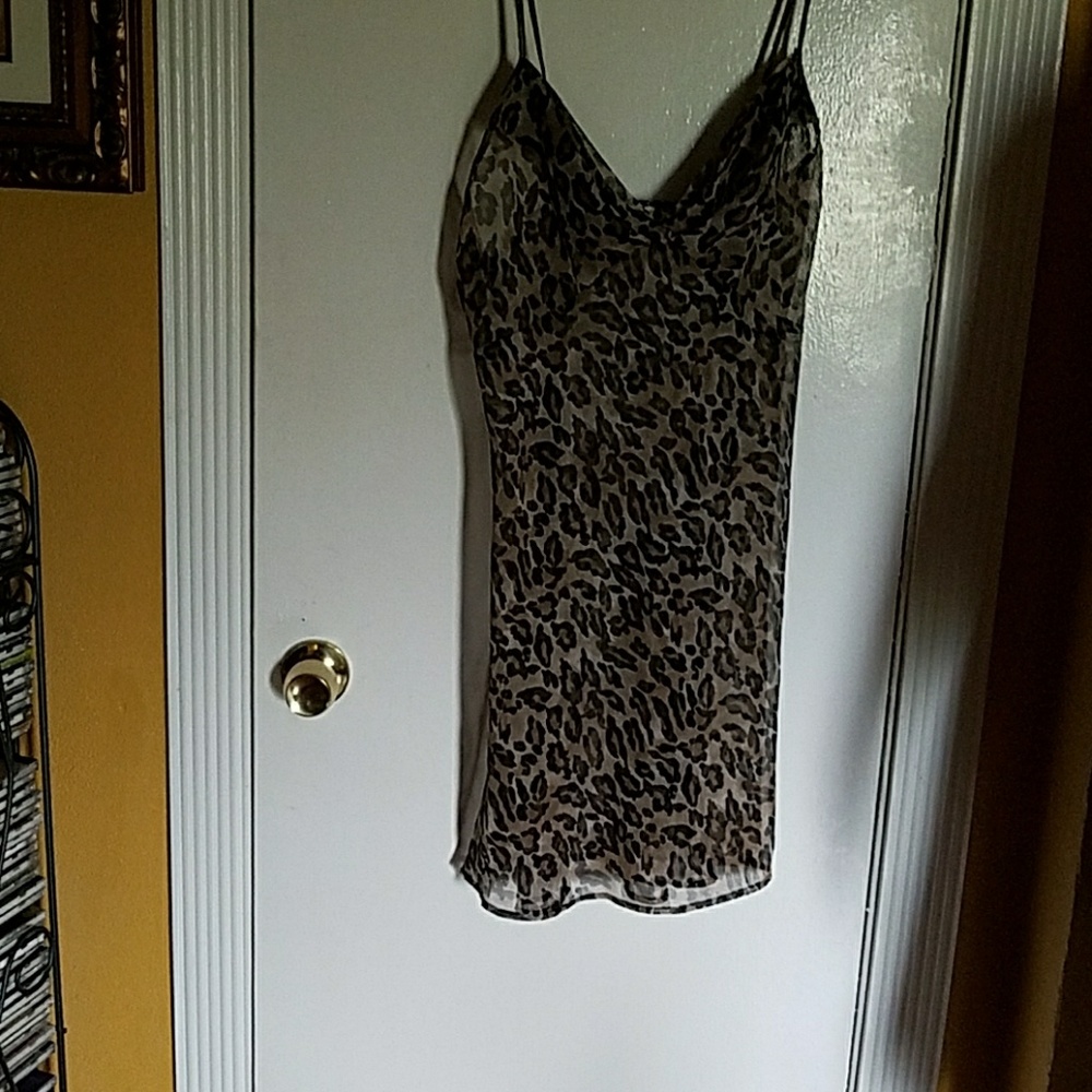 Sheer sexy leopard nightgown by Elena
