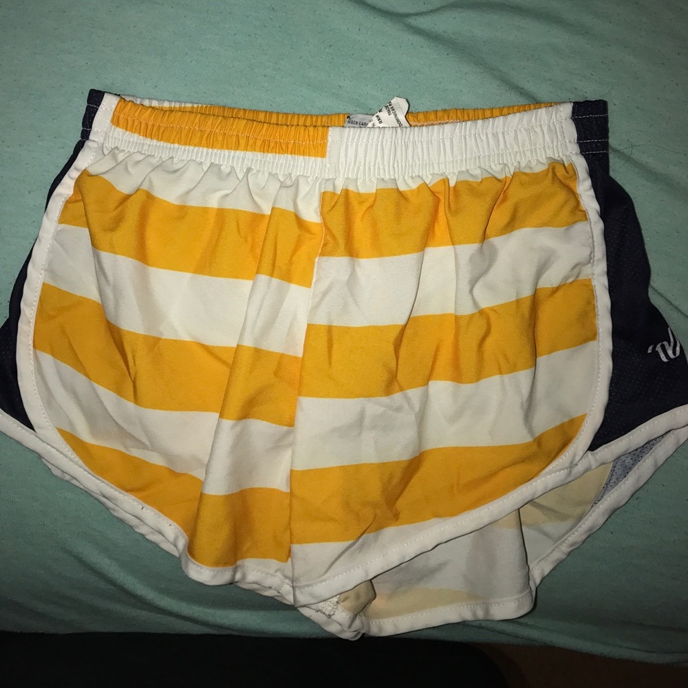 Striped varsity shorts