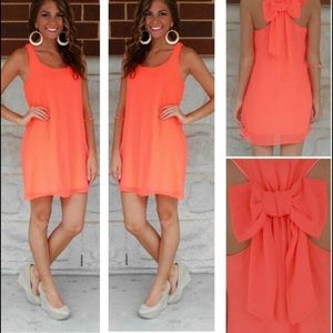 Orange Bow Dress