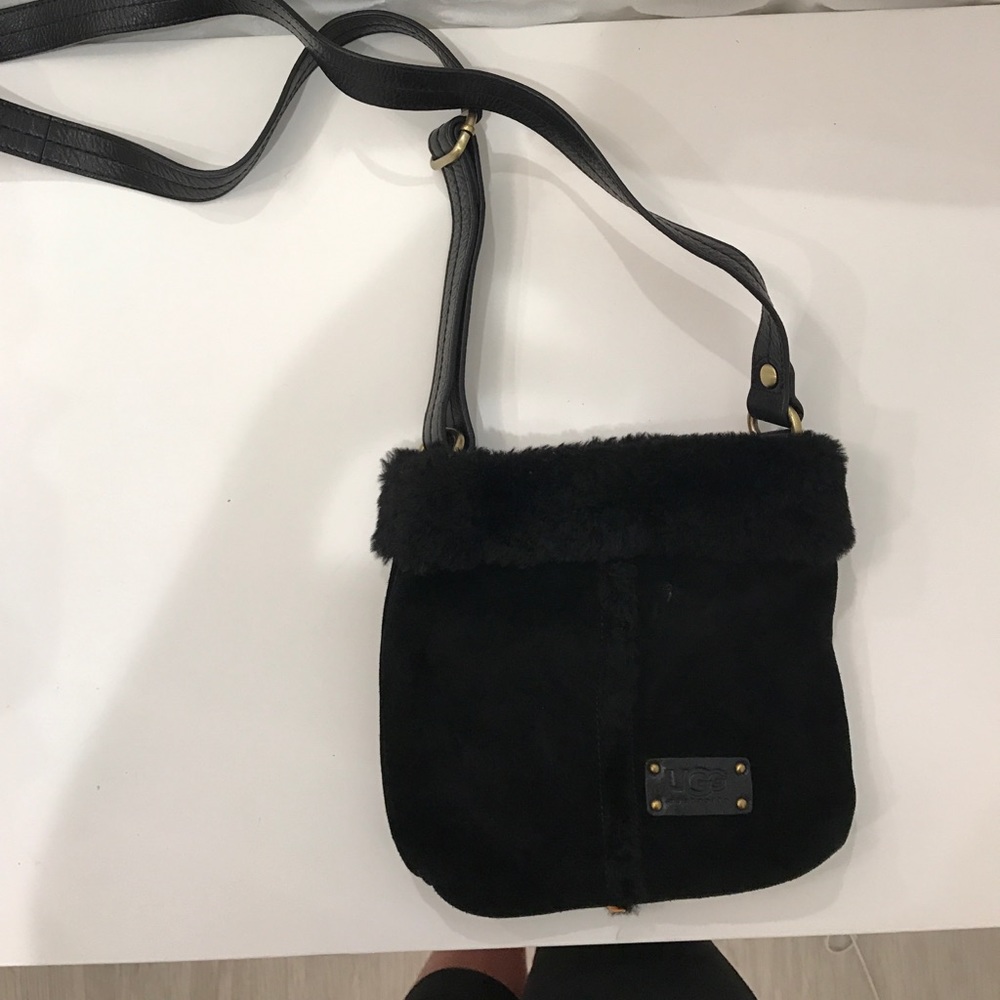 Ugg suede cross body bag