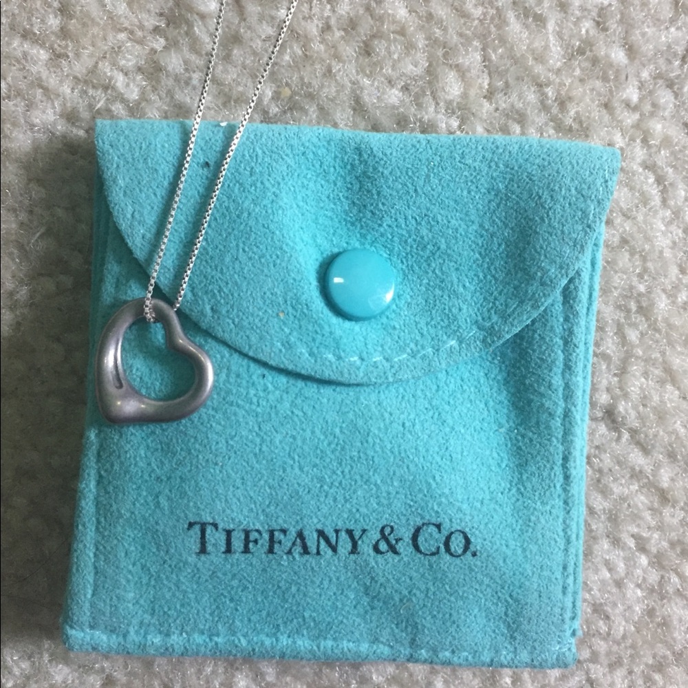 Tiffany & Co silver heart necklace