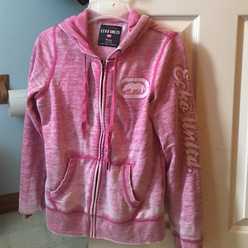 Pink zip up jacket