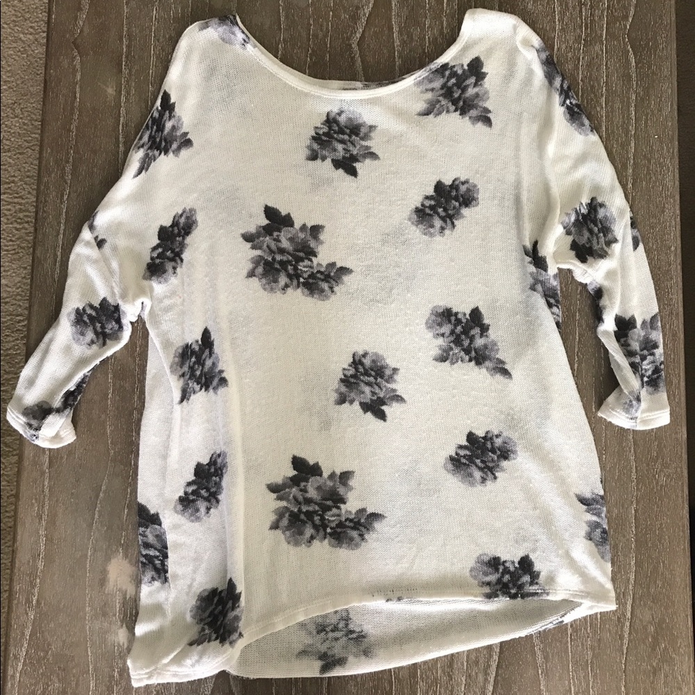 H&M Slouchy Floral Sweater