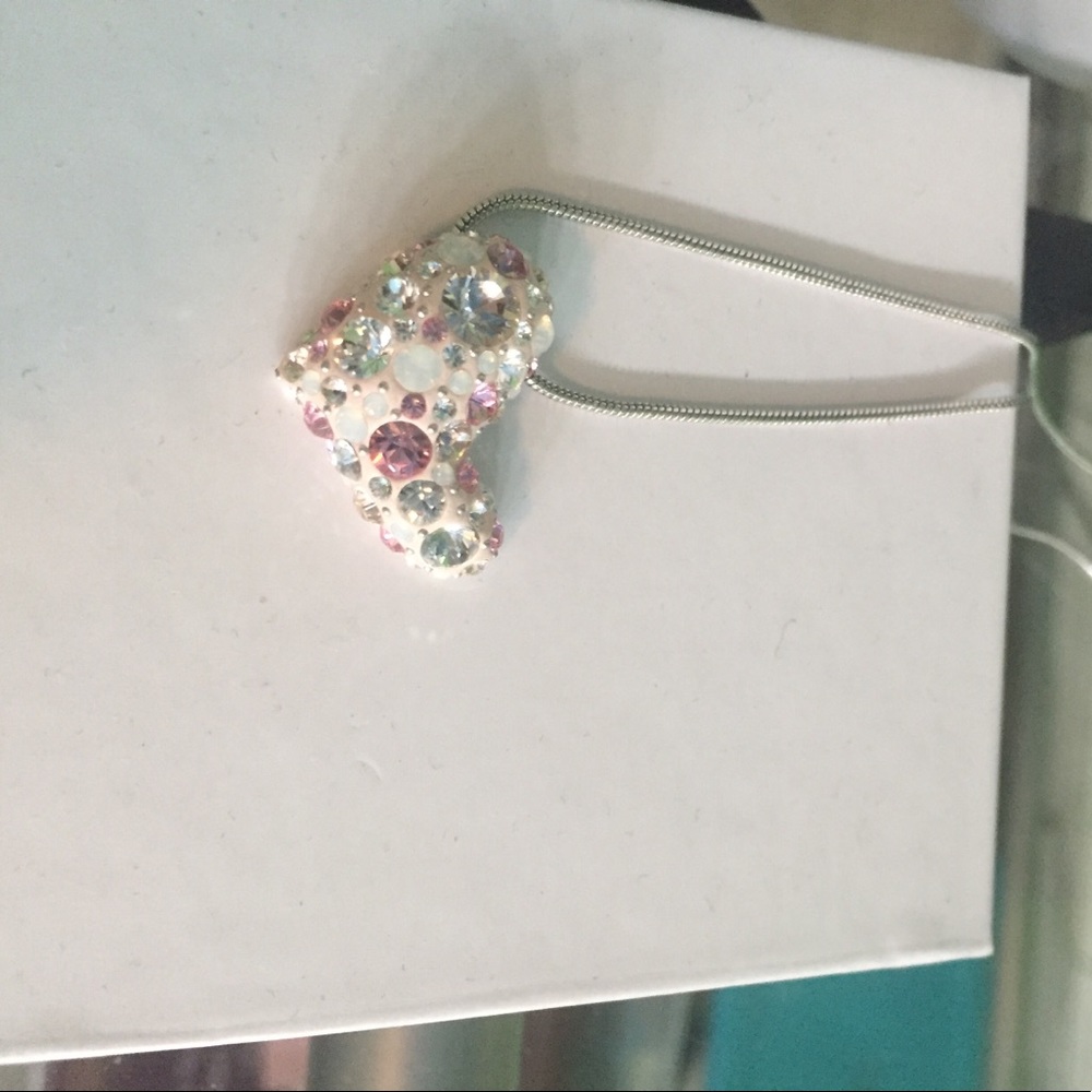 Swarovski crystal heart necklace