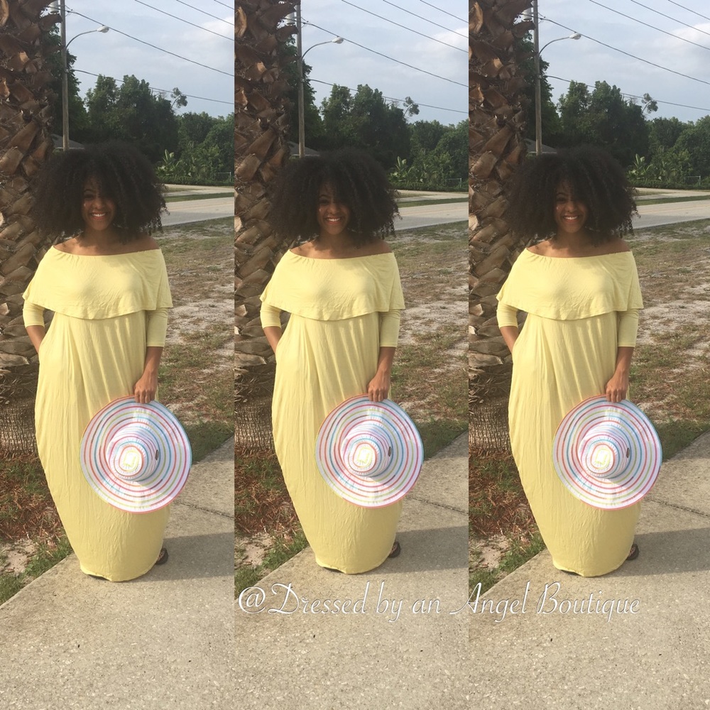 Off the Shoulder Oversized Maxi
