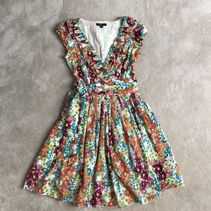 Double Zero garden tea party wrap dress S