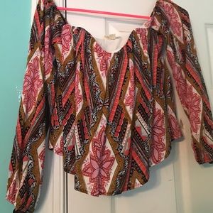 Off shoulder blouse new with tags