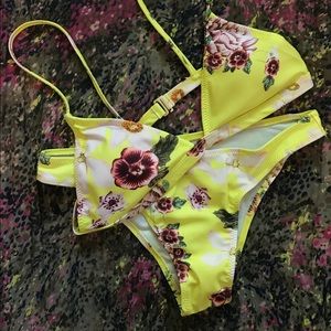Yellow Hibiscus Bikini