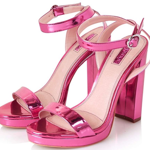 Topshop Shoes - TOPSHOP LUXURY Slim Platform Sandals
Hot Pink