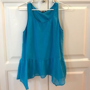 Express sleeveless flutter top