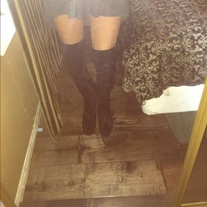 Over the knee black Steve Madden boots
