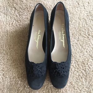 Vintage Salvatore Ferragamo Block Heels