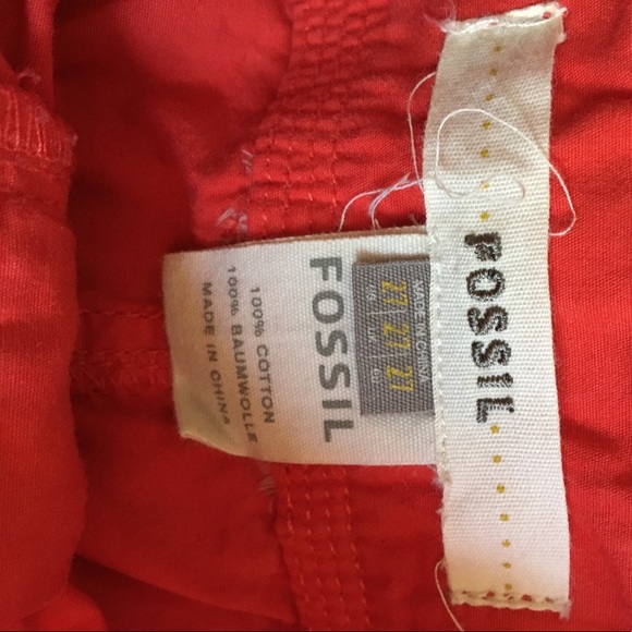 Fossil burnt orange/red mini skirt - Picture 3 of 3