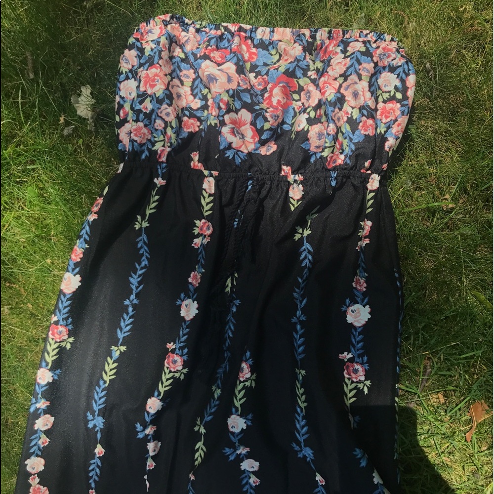 Navy Floral Maxi