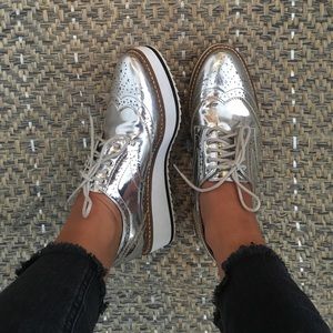 Silver Oxford/Sneaker Platforms