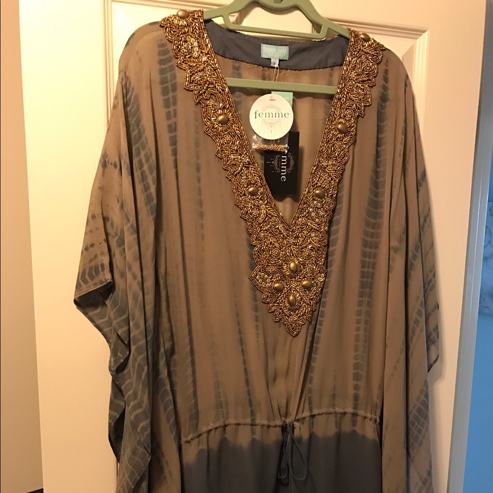 Debbie Katz kaftan Small NWT!