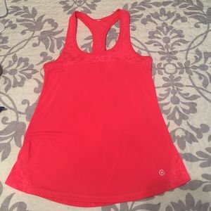 Coral Spandex Athletic Tank