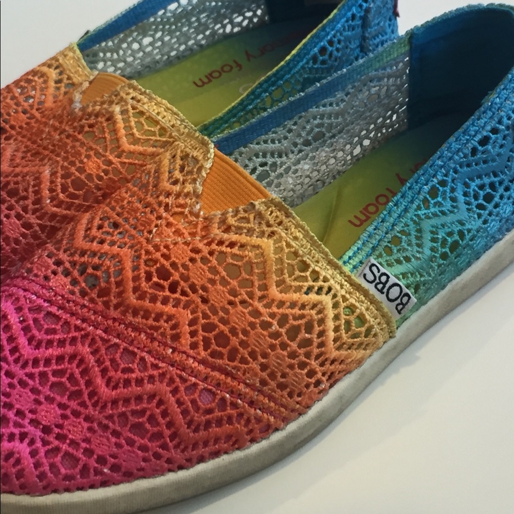 Women rainbow slip on shoes BOBS