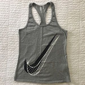 Nike Swoosh Gray Tank - Size S