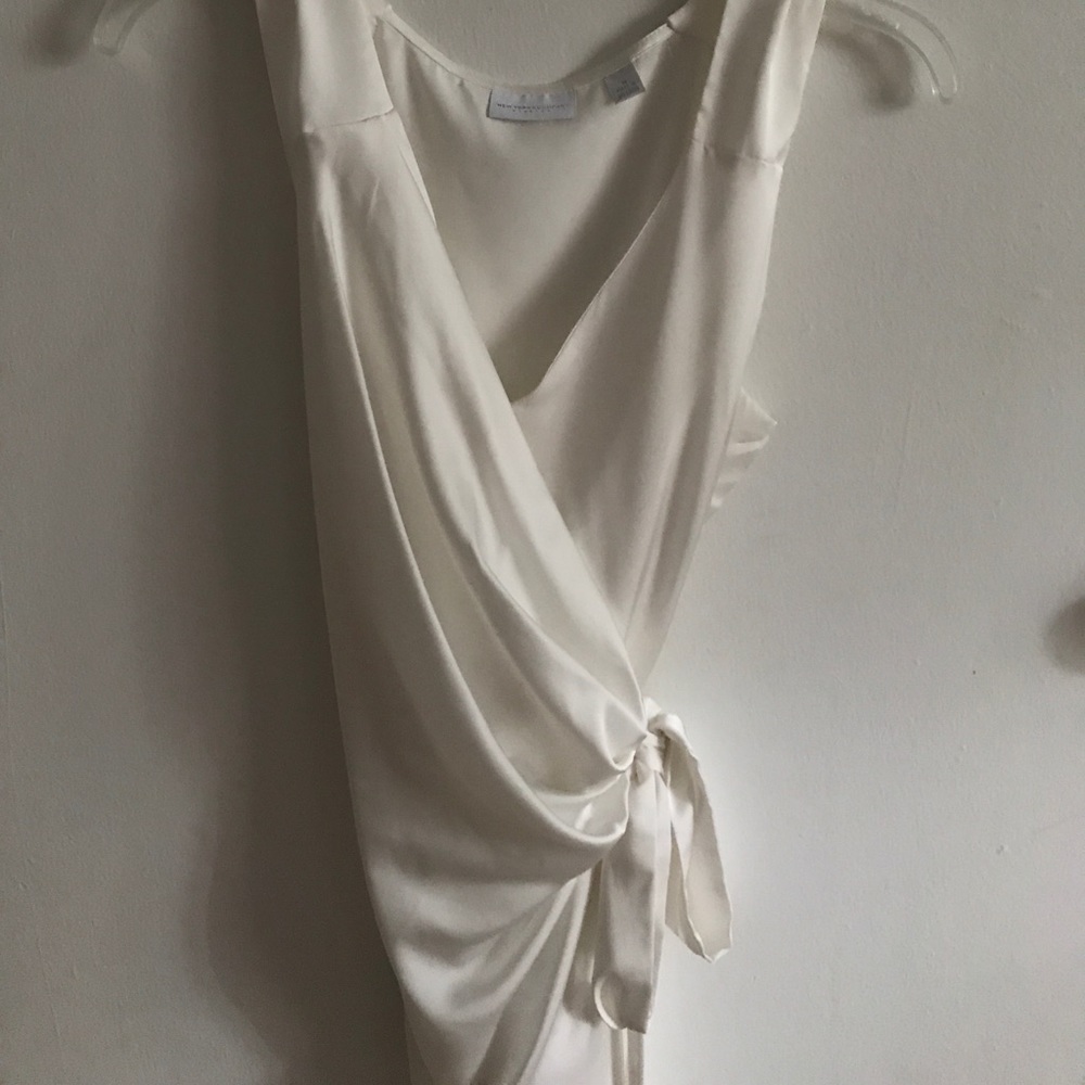 Silk white tank blouse
