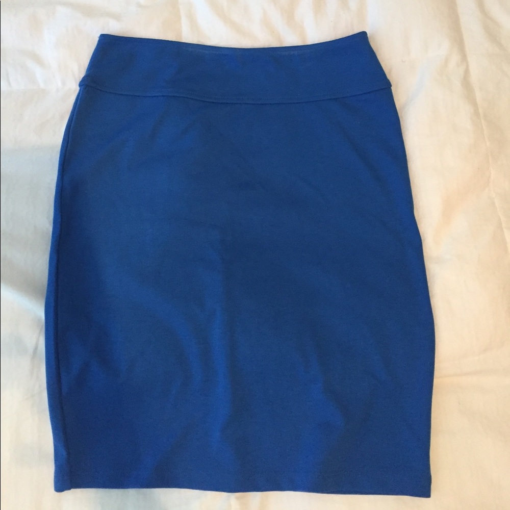 Blue mini skirt