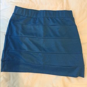 Blue mini skirt