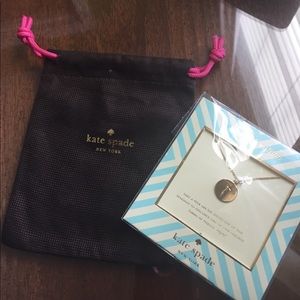 Kate Spade letter T necklace