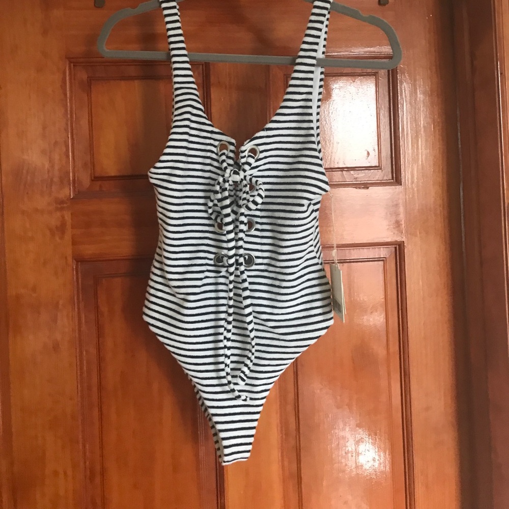 Mara Hoffman Striped Bathing Suit - New
