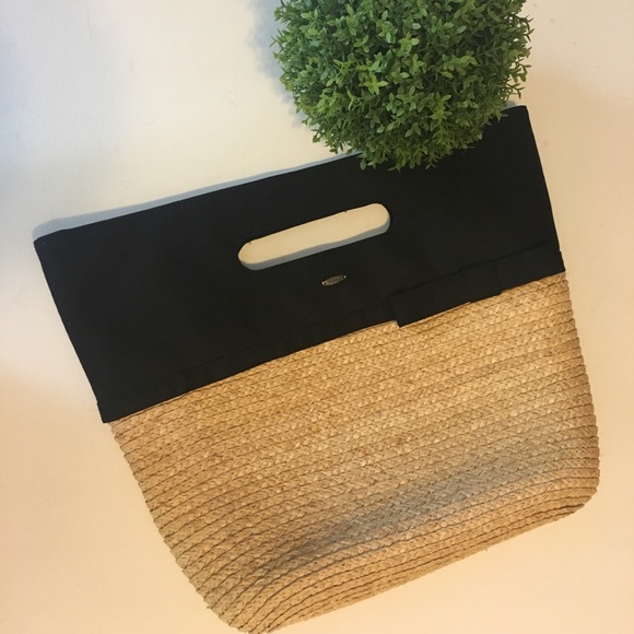 Scala Handbags - Scala Straw Canvas Handbag