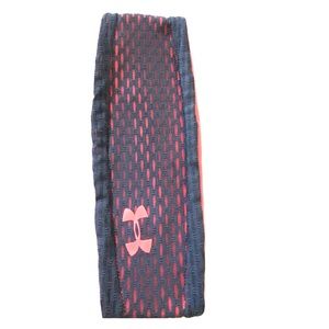Dark grey & hot pink under armour headband (used)