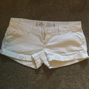 Hollister White Shorts