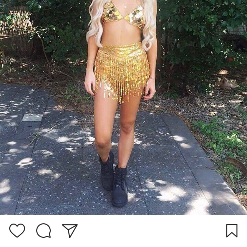 Elsie and Fred Gold La Bamba shorts.