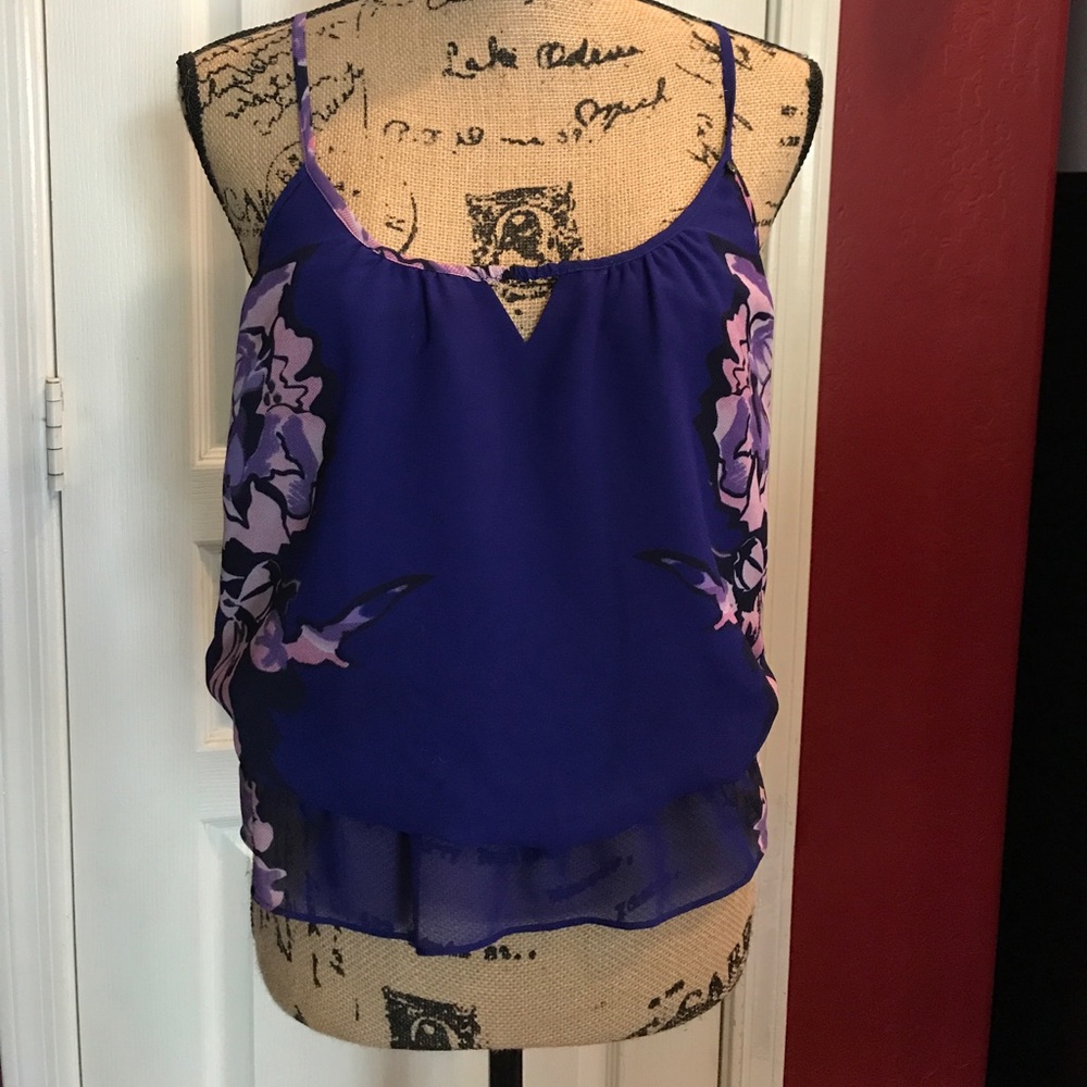 Blue guess top