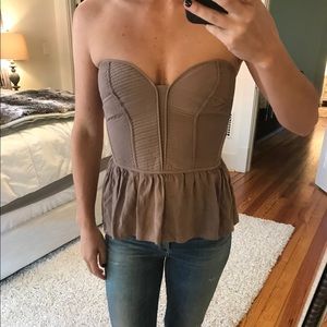 Parker strapless top