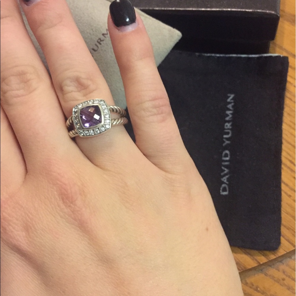 David Yurman NEW Amethyst with Diamonds