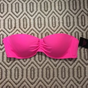 VICTORIAS SECRET STRAPLESS SWIM TOP