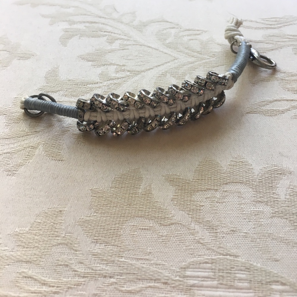 Bauble Bar crystal and rope bracelet