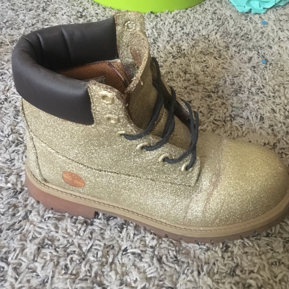 Custom gold timberlands