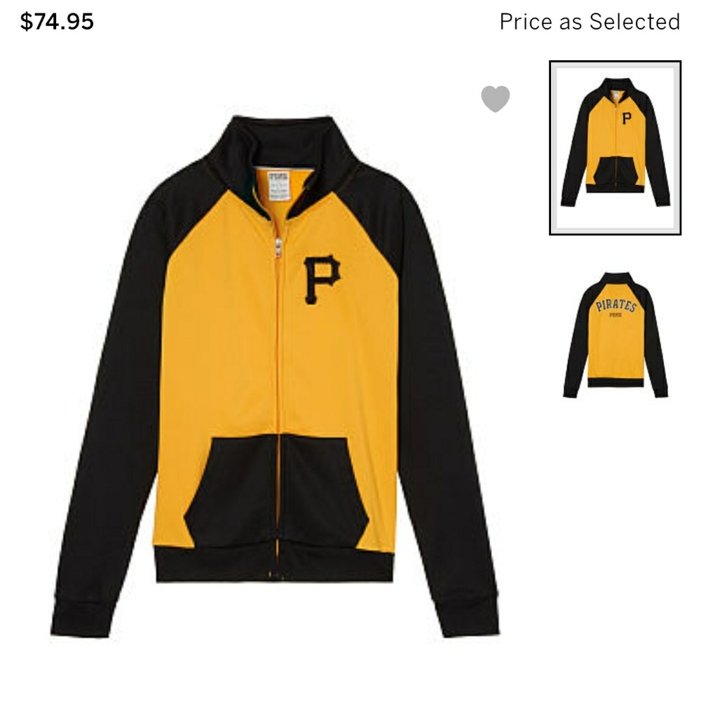 Pink Victoria Secret pirates track jacket
