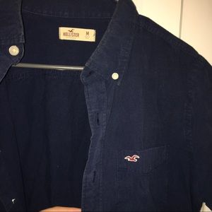 Men's Navy Blue Button Down
