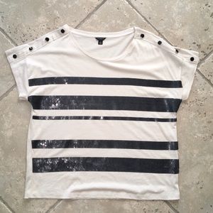 Ann Taylor Sequin T-Shirt