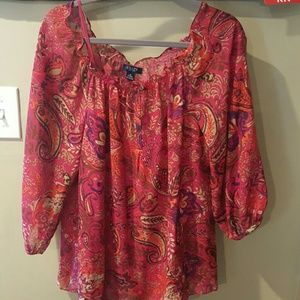 Women's Chaps Med. Blouse