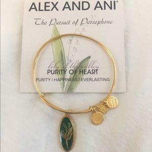 Alex and Ani Lily of the Valley Charm Bangle