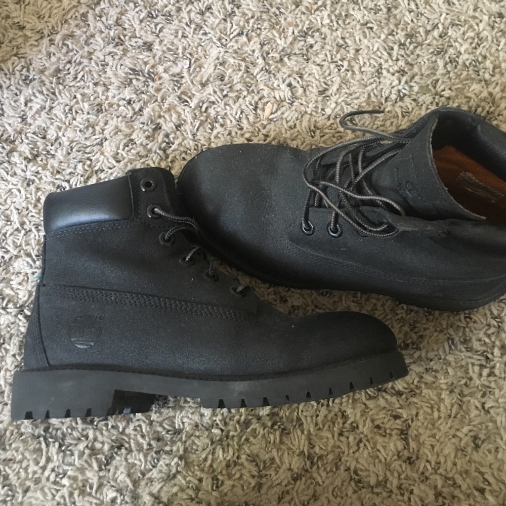 All black timberlands size 5 in men's