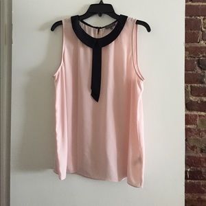 Vince Camuto pink and black blouse