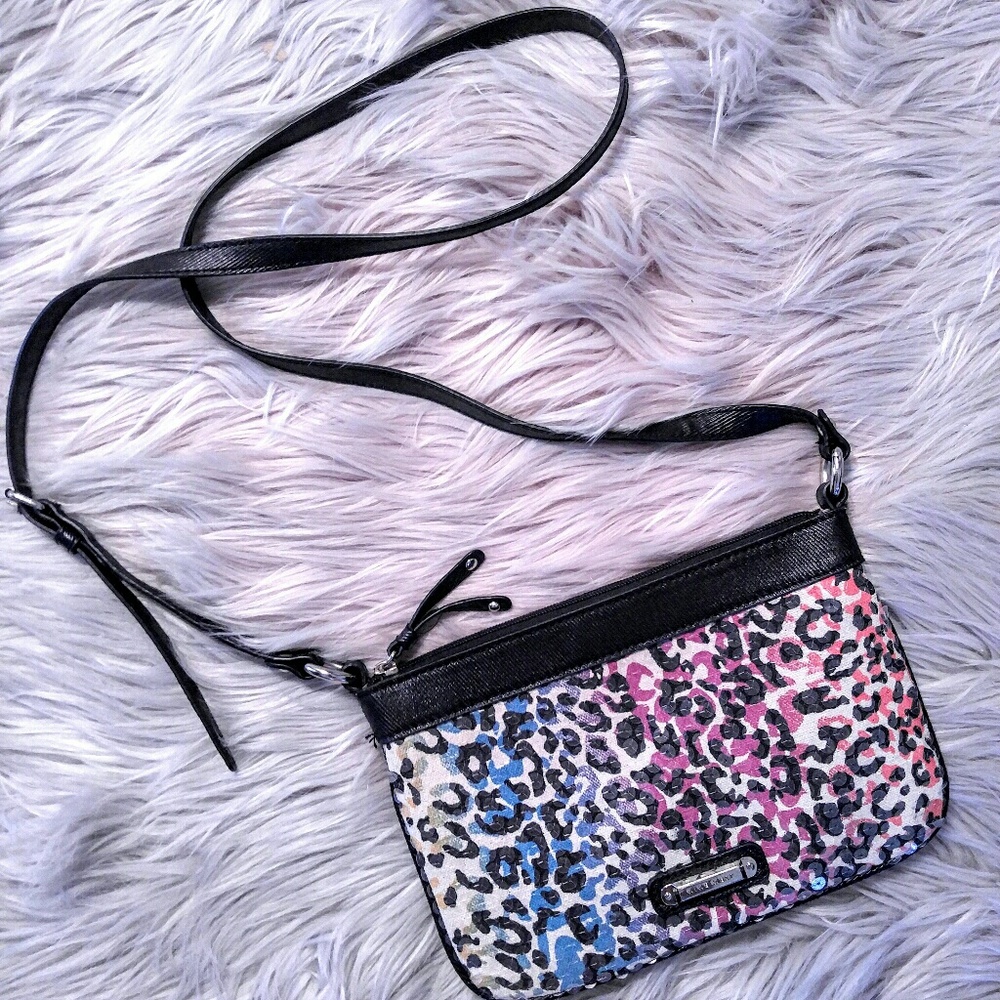 Nine West Sequin Leopard Print Crossbody Bag