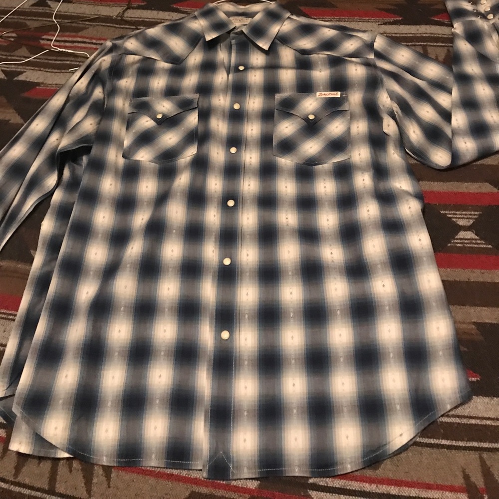 Men's perl snapped shirt