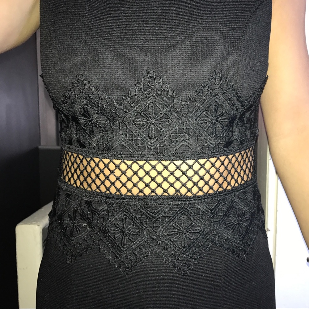 Tight black dress